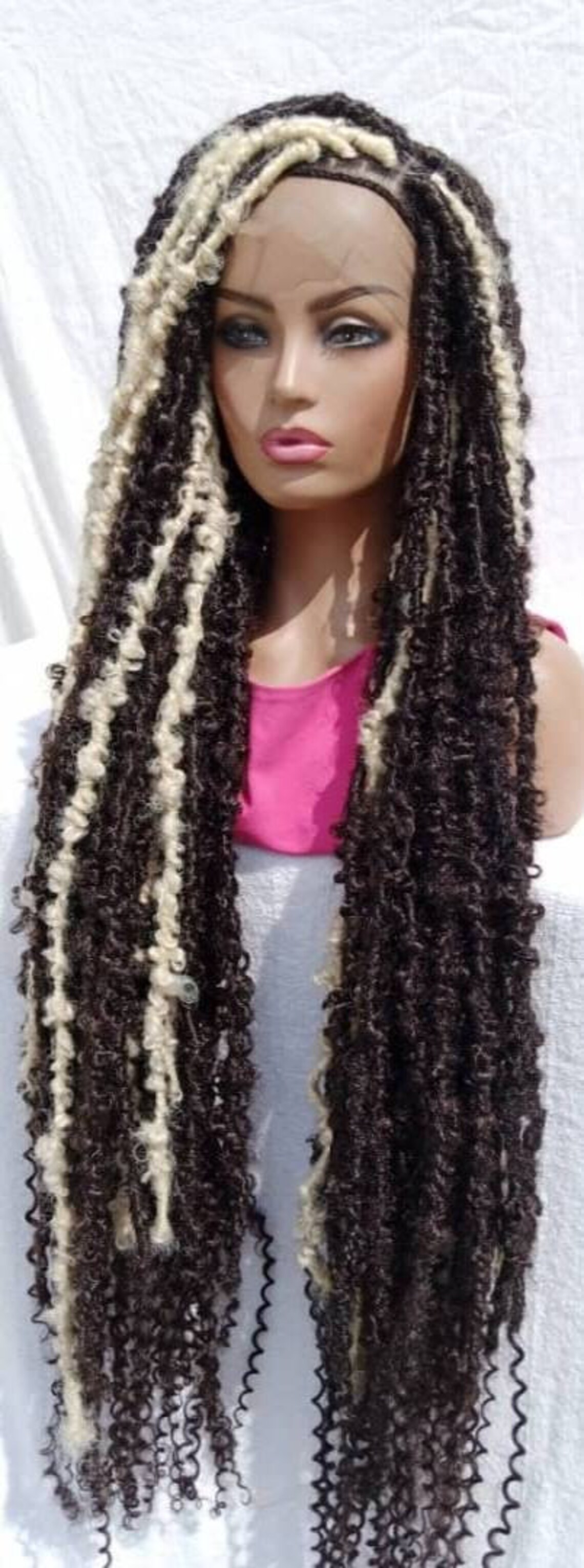 Nappy distressed locssoft locsfaux locs distressed Etsy