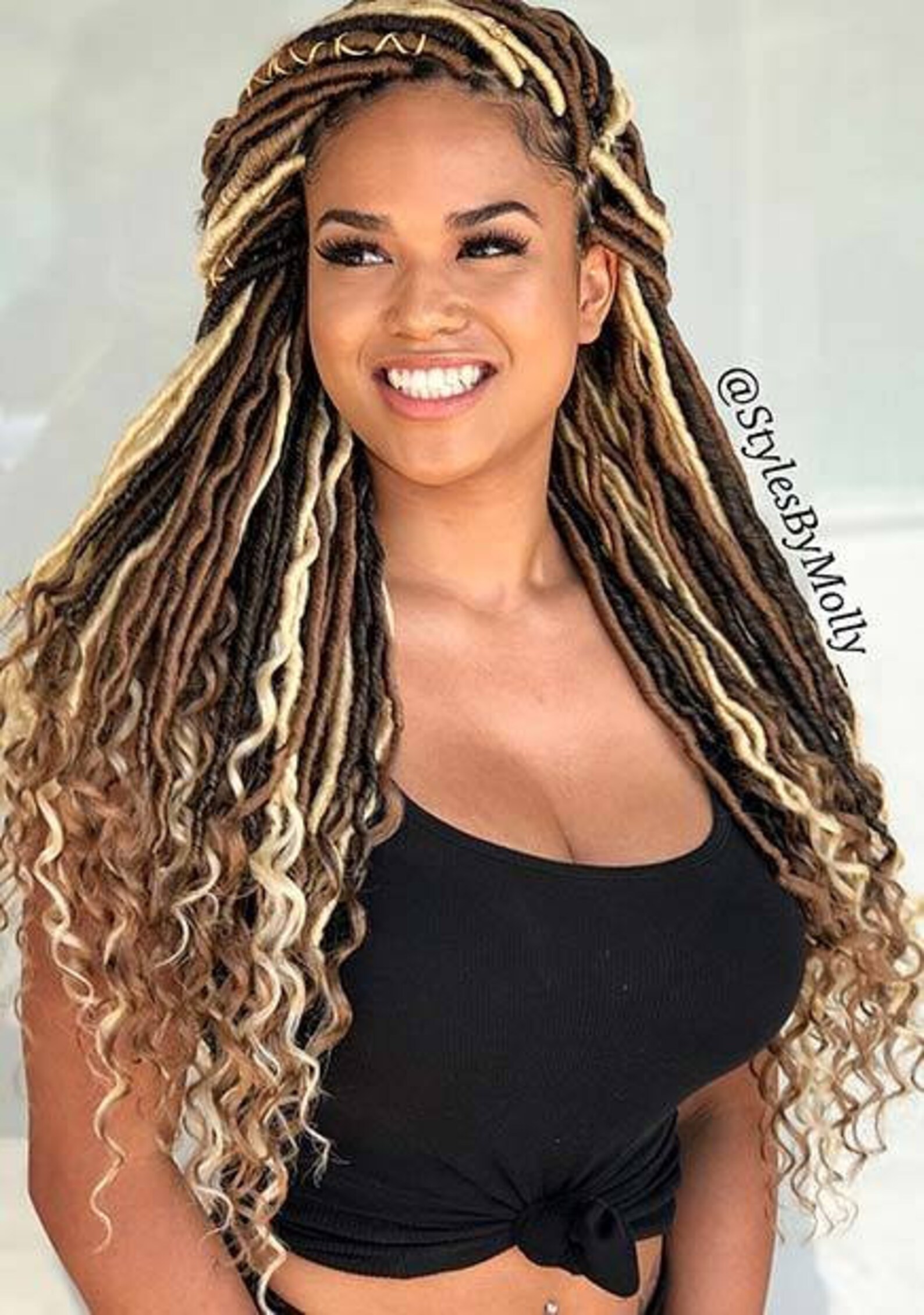 Soft locs wig distressed locsmessy locsfull lace wigfree Etsy