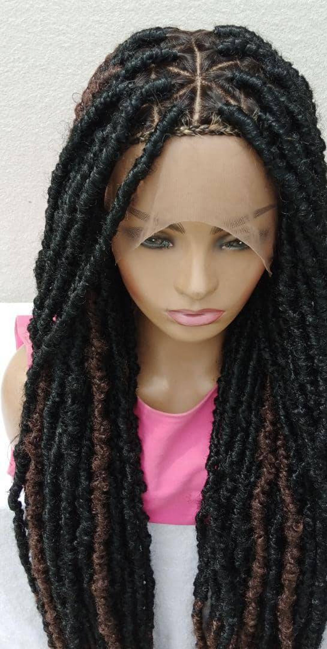 Nappy Faux Locs Full Lace Wig Free Shipping Etsy