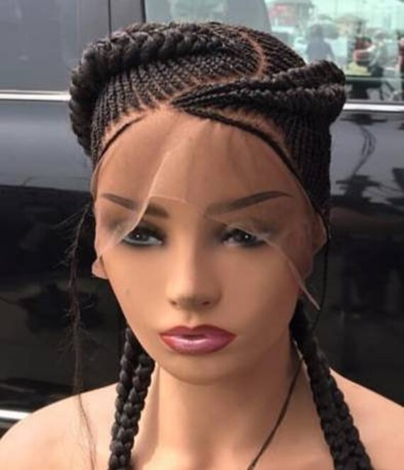 French Braids Braided Wig Full Lace Wig Wig For Black Women