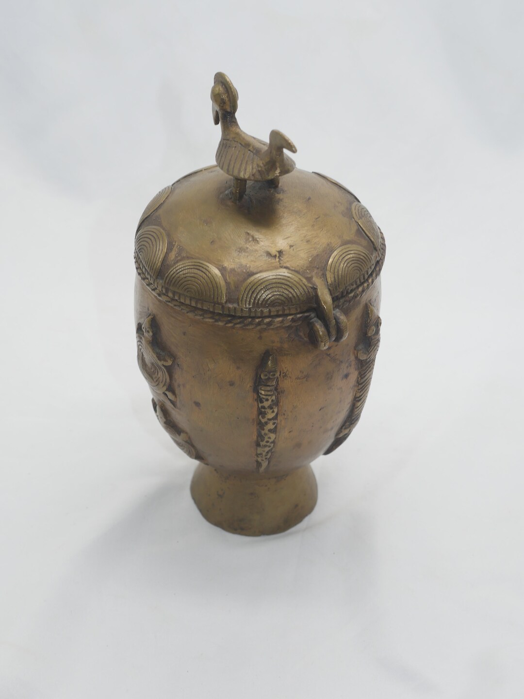 Kuduo Vintage African Ashanti Kuduo Vessel - Ghana Bronze Lost Wax Casting ...