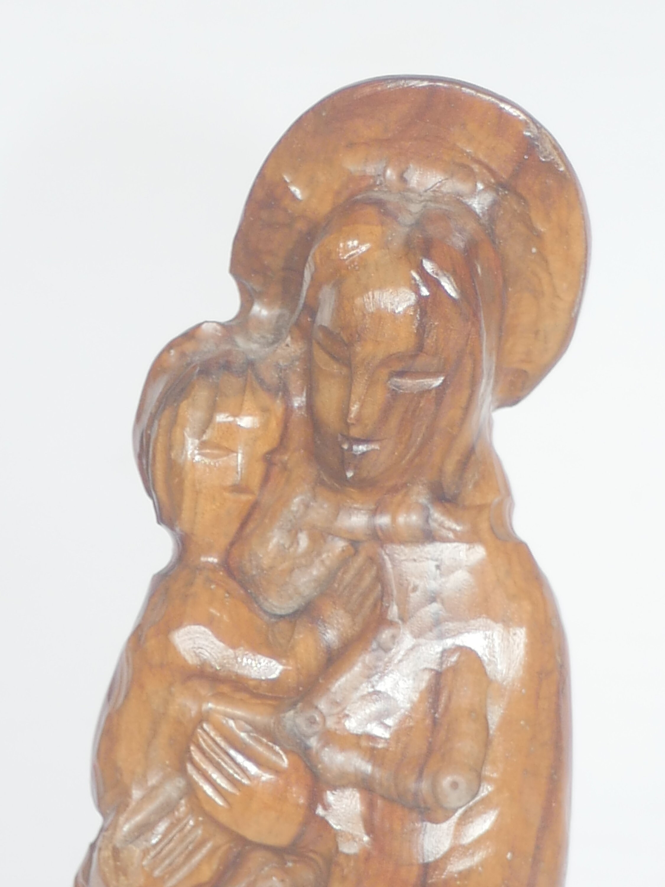 【USA vintage 】聖母マリア イエスキリスト 木製 像 彫刻 USA vintage 】The Virgin Mary & Jesus Christ 聖母マリア