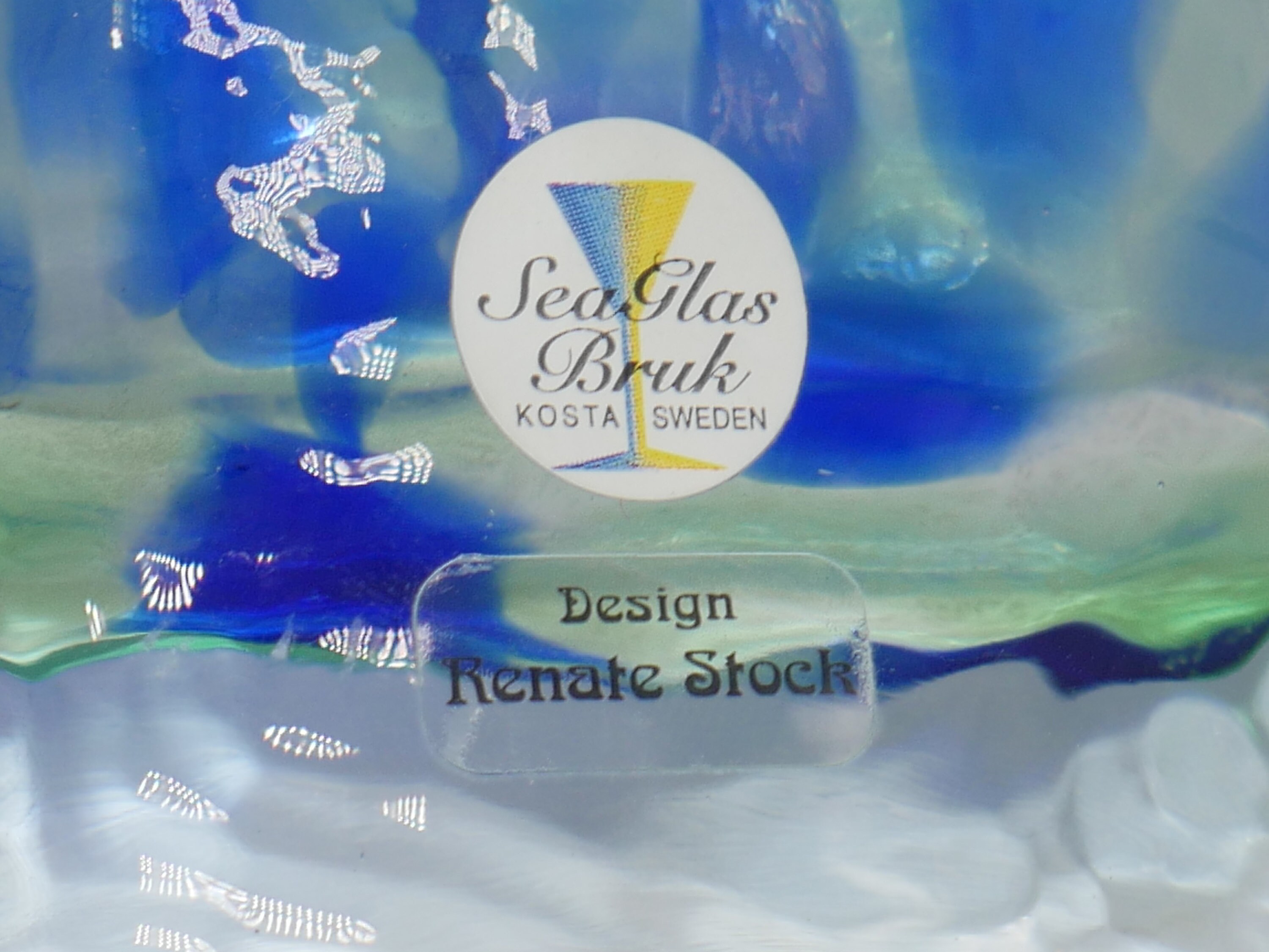 Vintage SEA Glasbruk Renate Stock Swedish Art Glass Vase Nr 755 - Etsy