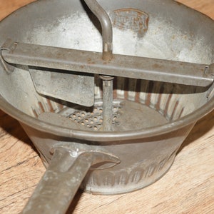 lot nr 437 Vintage Belgium made marque Deposee Passe-Vite branded Food Mill Grater Strainer Pulper cooking gadgets image 10