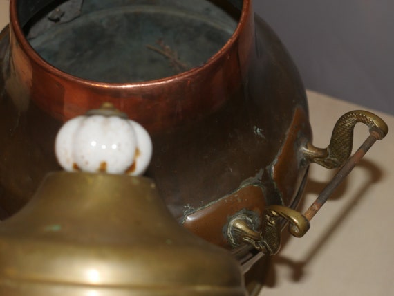 Antique Dutch Doofpot - 19th Century Copper & Brass Ember Bucket