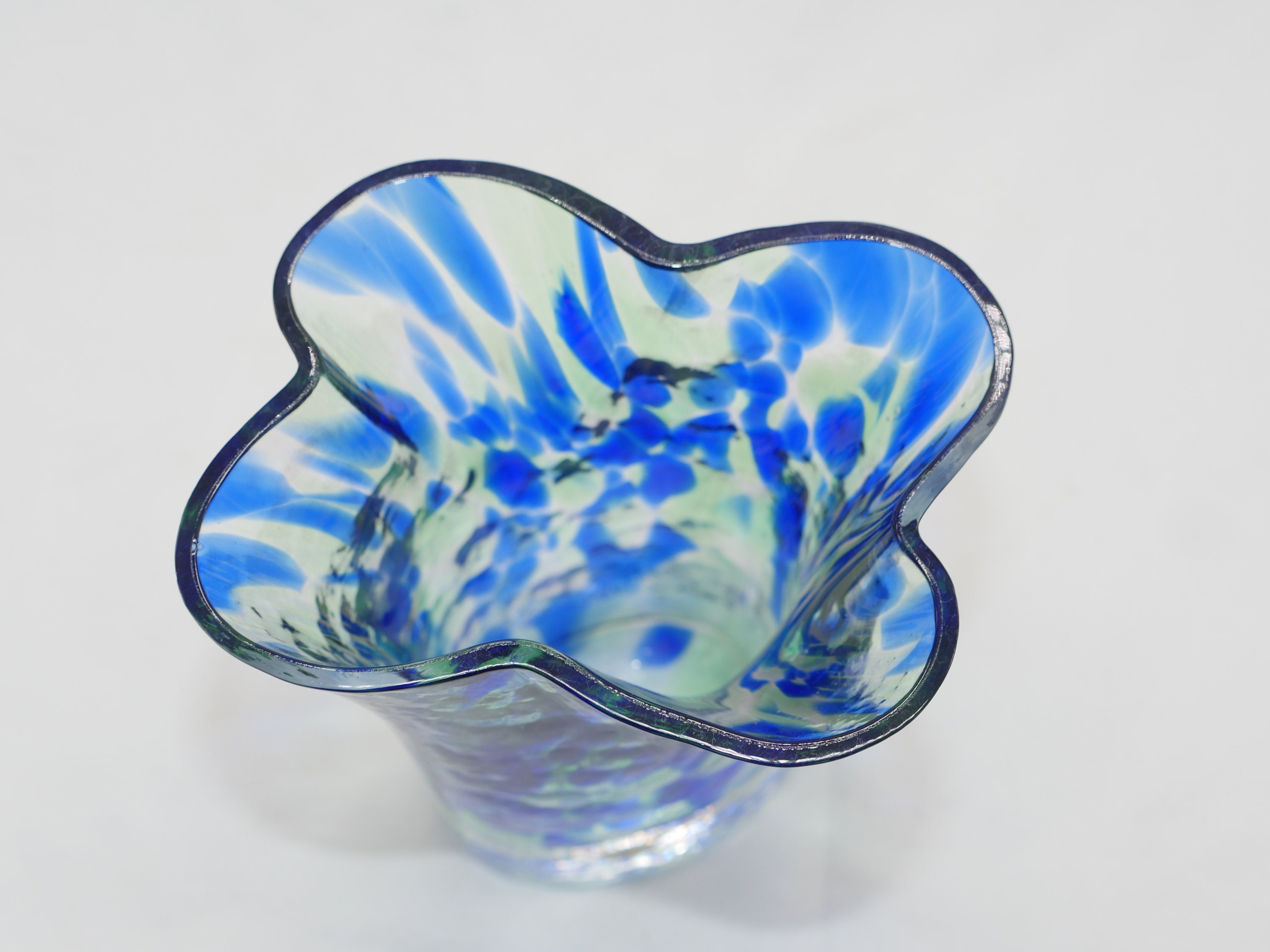 Vintage SEA Glasbruk Renate Stock Swedish Art Glass Vase Nr 755