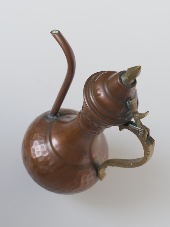 ビィンテージ　水差し　ティーポット　銅　真鍮 ビィンテージ 水差し ティーポット 銅 真鍮