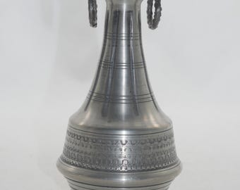 vintage skandinavische Zinnvase - Norwegen Viking style, nr 945