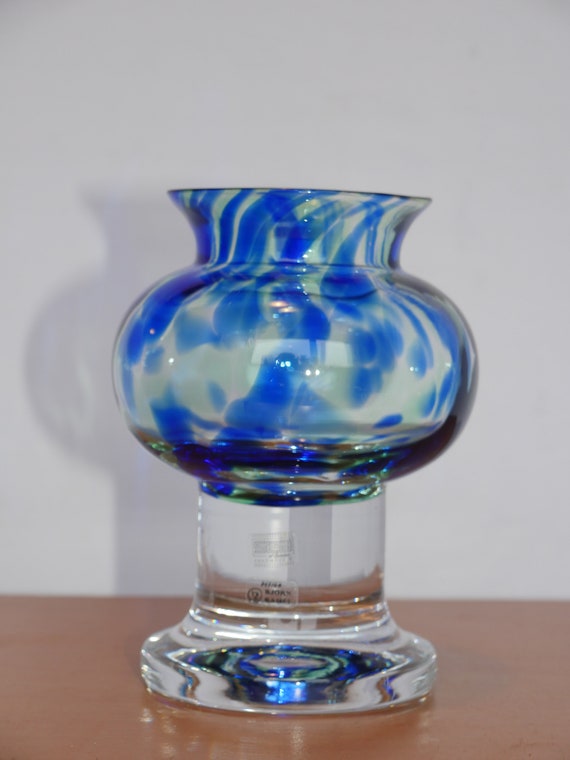 SEA,Swedenの手描き飾りグラス、美術工芸品
