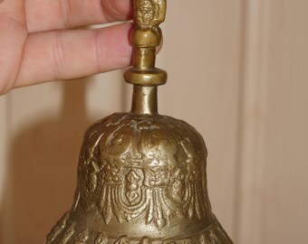 ロット番号305 ブロンズ ヴィンテージ ロングハンドルハンドベル