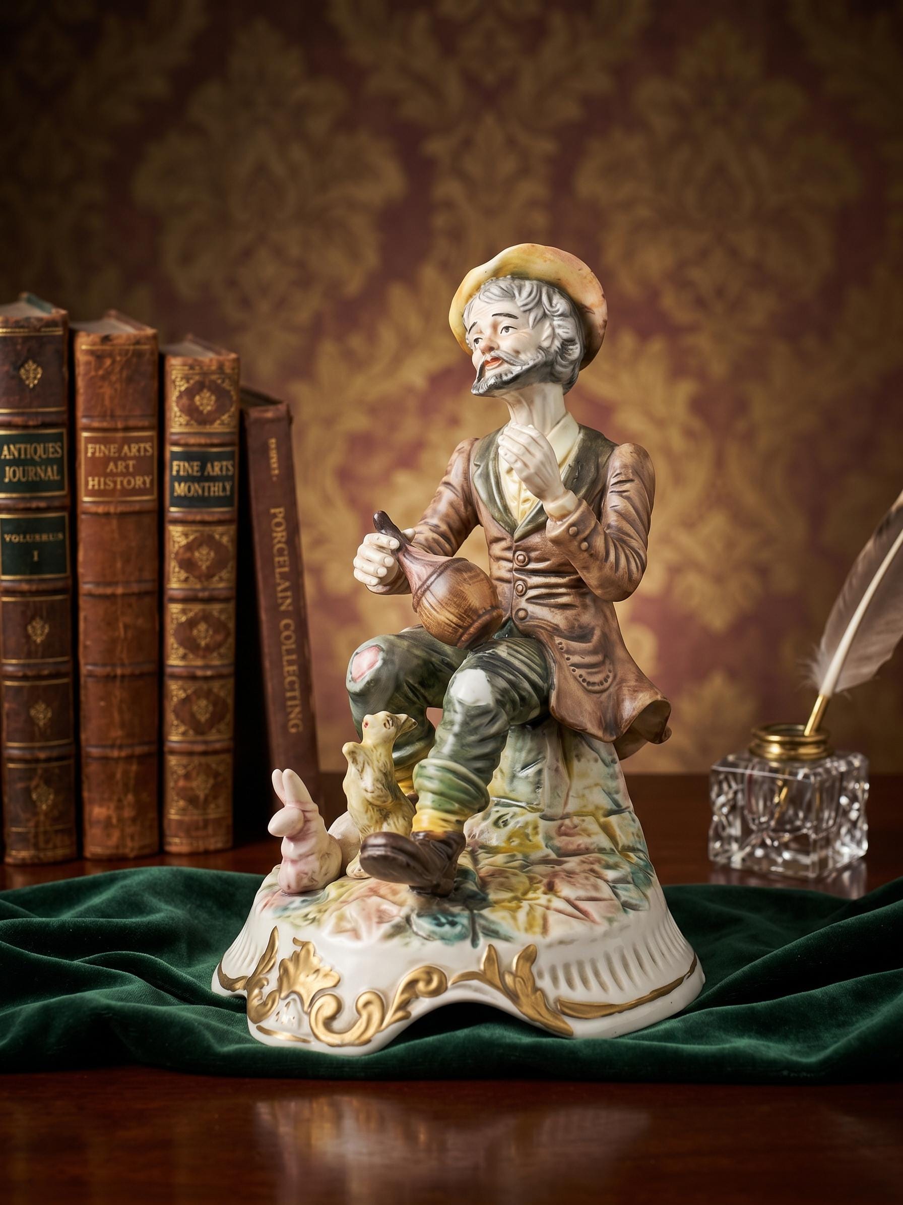 Vintage Capodimonte Italian Porcelain Vagabond Figurine - Large