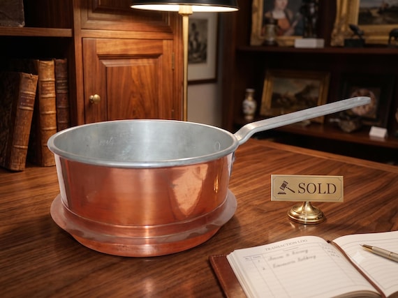 ヴィンテージ スウェーデン製銅製フライパン、Boras Wassbergs、2.5 L