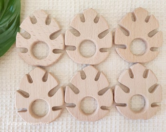 Bulk Wholesale Beech wood baby teether Natural wooden baby teething