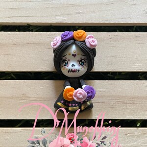 Halloween Clay, Tag des Todes, Haarschleifen Clay, Bogen Clay, Bogen Mittelstück, Bogen Verzierung, Abzeichen Reel Clay