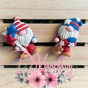 Kabouterklei, 4 juli klei, patriottische klei, haarboogklei, boogklei, boogversiering, boogmiddenstuk, platte rugklei