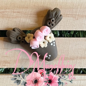 Stierschedelklei, koeschedelklei, Silhouette Clay, haarboogklei, boogklei, boogversiering, middenstuk van boog, vlakke achterkantklei