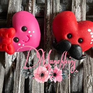 Mr. & Mrs. Hearts Ton, Valentines Ton, Bogen Ton, Bogen Mittelstücke, Bogen Verzierungen