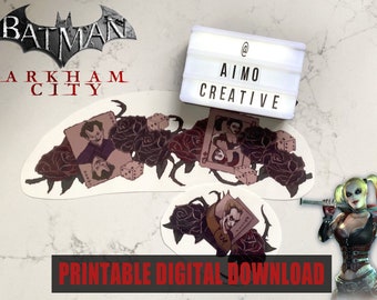 Printable Screen Accurate HQ Tattoos Arkham City - PDF Download