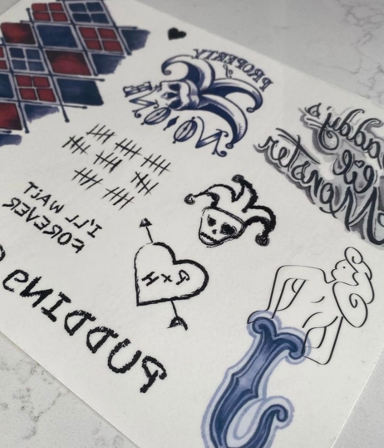 Printable Screen Accurate HQ Tattoos the Suicide Squad PDF Download - Etsy