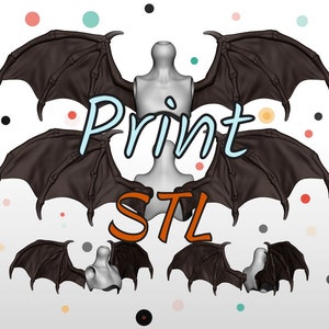 Wings STL 3D Kit Printed Ball Jointed Doll Base - PLA filament /SLA Resin Compatible files