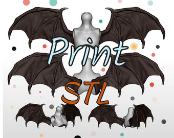 Wings STL 3D Kit Printed Ball Jointed Doll Base - PLA filament /SLA Resin Compatible files