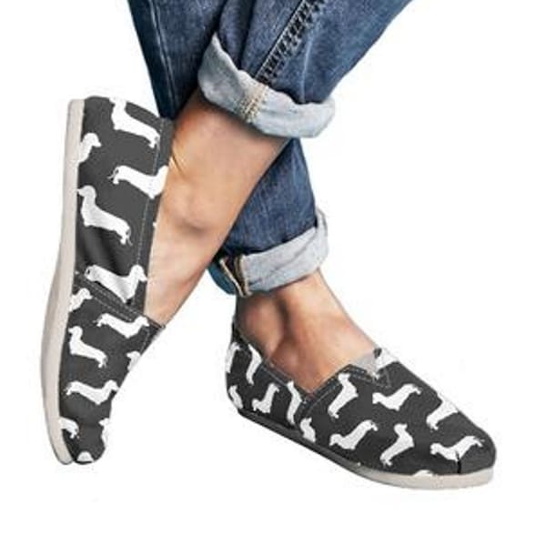 toms shoes dog print