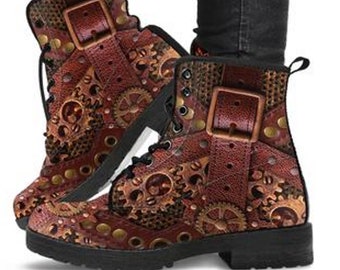 Womens Fashion, Ankle Boots, Winter Leather Boots, Custom Printed Boots, Combat Boots, Cowgirl Boots, Rain Boots, Womens Lace Up boots,Shoes