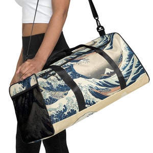 The Great Wave Off Kanagawa Duffle Bag, Weekender Bag Woman Duffel Bag Mother&#39;s Day Gifts for Her