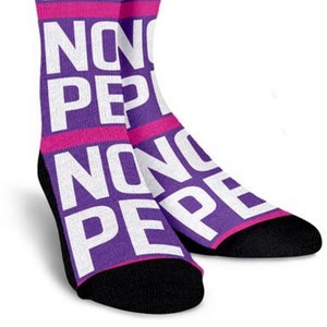 NOPE-Funny Socks, Unisex Funny Custom Gifts Pink Him Friend Men Sarcastic Custom Printed Cool Crazy Novelty Clothing