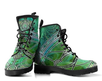 emerald green booties