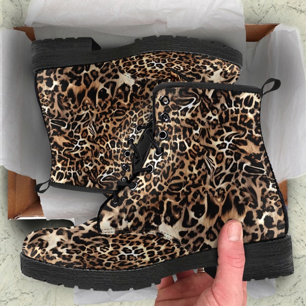 cheetah combat boots