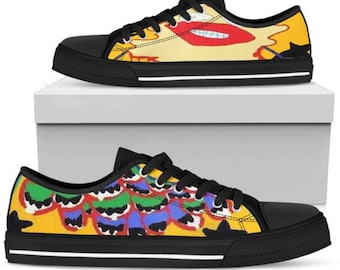 Pop Culture Sneakers Men's Customized Gifts Her Art Converse Sporty Funky Boho, Retro Hippie Mens Athletic Shoes  Best Selling