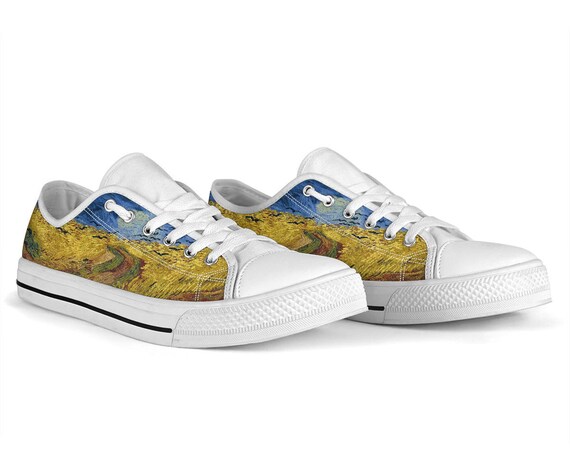 Tie and crown mixed media sneaker clearance