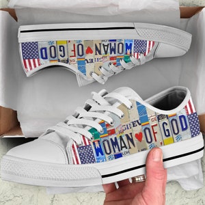 Low-Top Shoes, Low Top-style Sneakers, Religious Sneakers, Christianity Shoes, Women&#39;s Casual Shoes