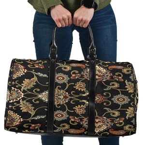 Grandma's Old Black Carpet Travel Bag, Custom Gifts, Duffel Bag, Gift for Mom, Weekender, Overnight Carry-all