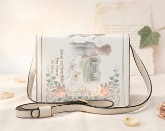 Sense and Sensibility — Jane Austen 1811 Book-shaped Crossbody Bag