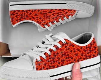 Red glitter best sale tennis shoes womens