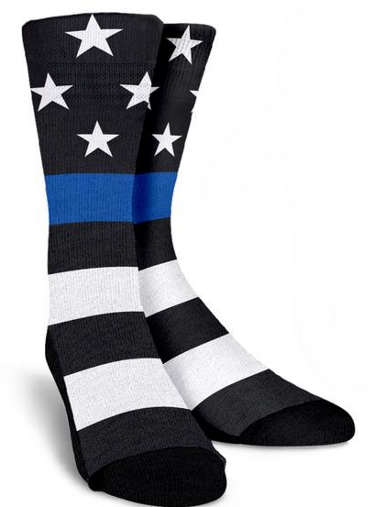 Police Personalized Socks Crew Socks Custom Printed Socks Etsy