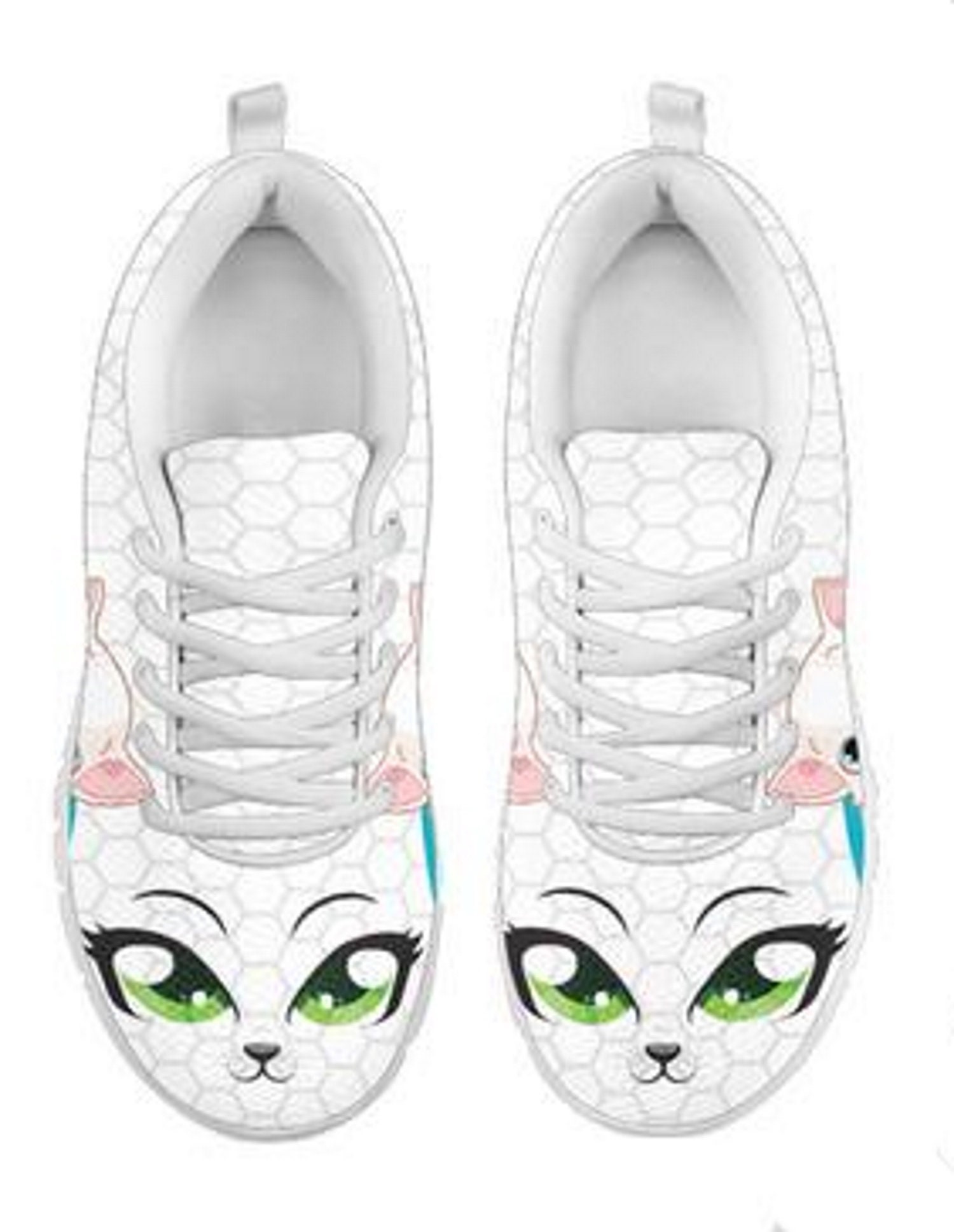women's sneakers with cats on them