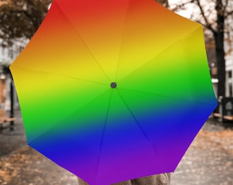 Paraguas con estampado de arcoíris: un vibrante regalo para el orgullo LGBTQ