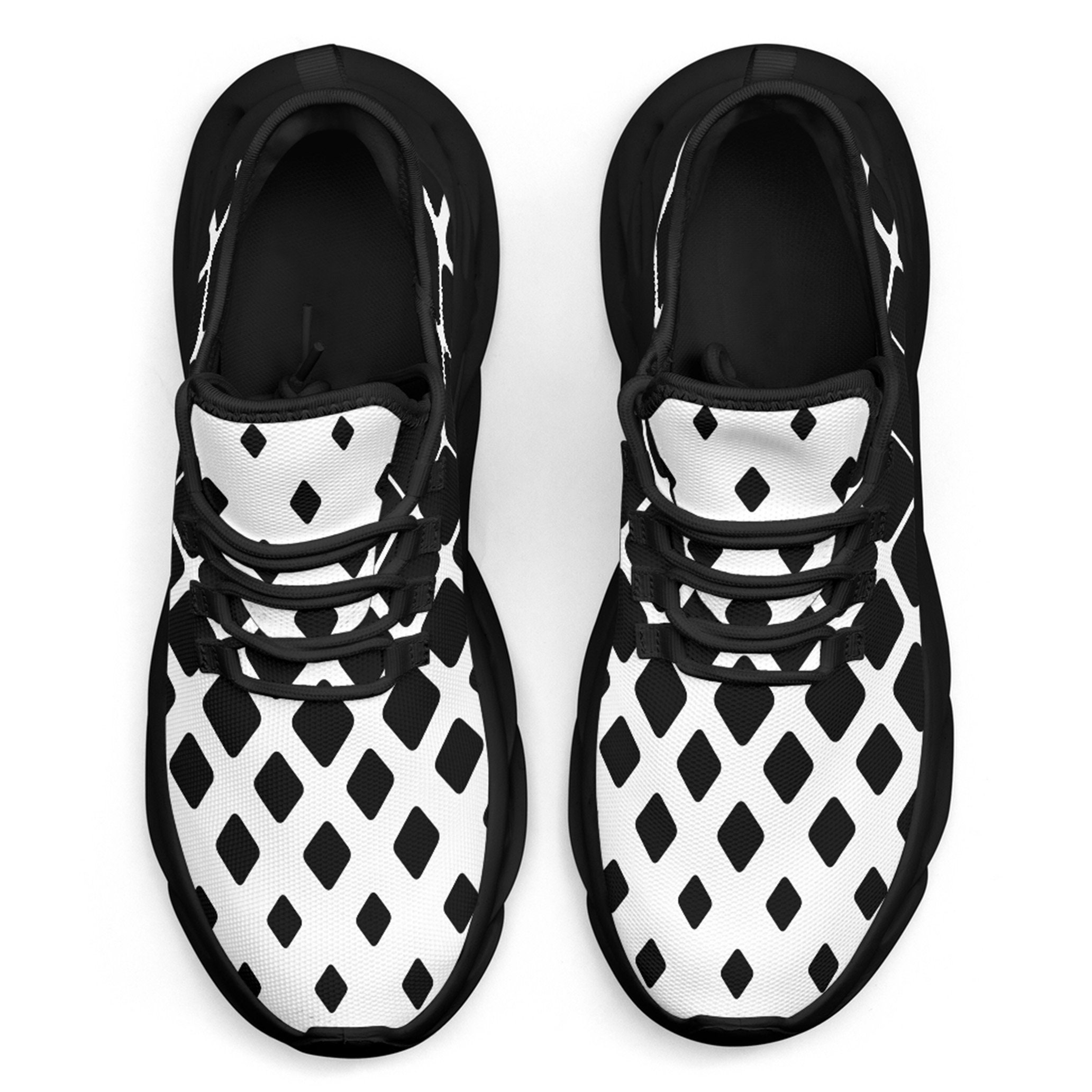 45. Men’s Adidas Black and White Geometric Sneakers (11) Slipstream Cycling Shoe - Black Geometric - TIEM main image 2