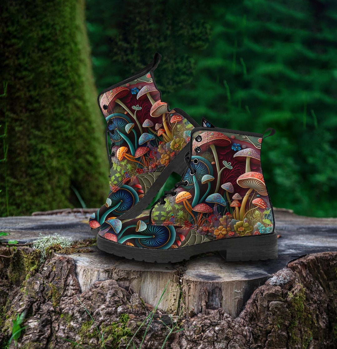 Pickle Cucumber Pattern Print Men Women Leather Boots