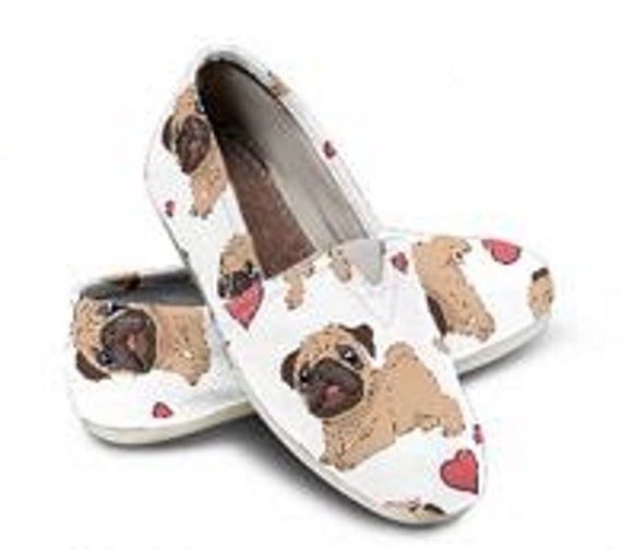 toms shoes with dog print