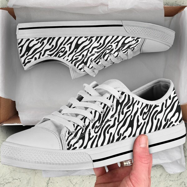 Custom Zebra Shoes Etsy
