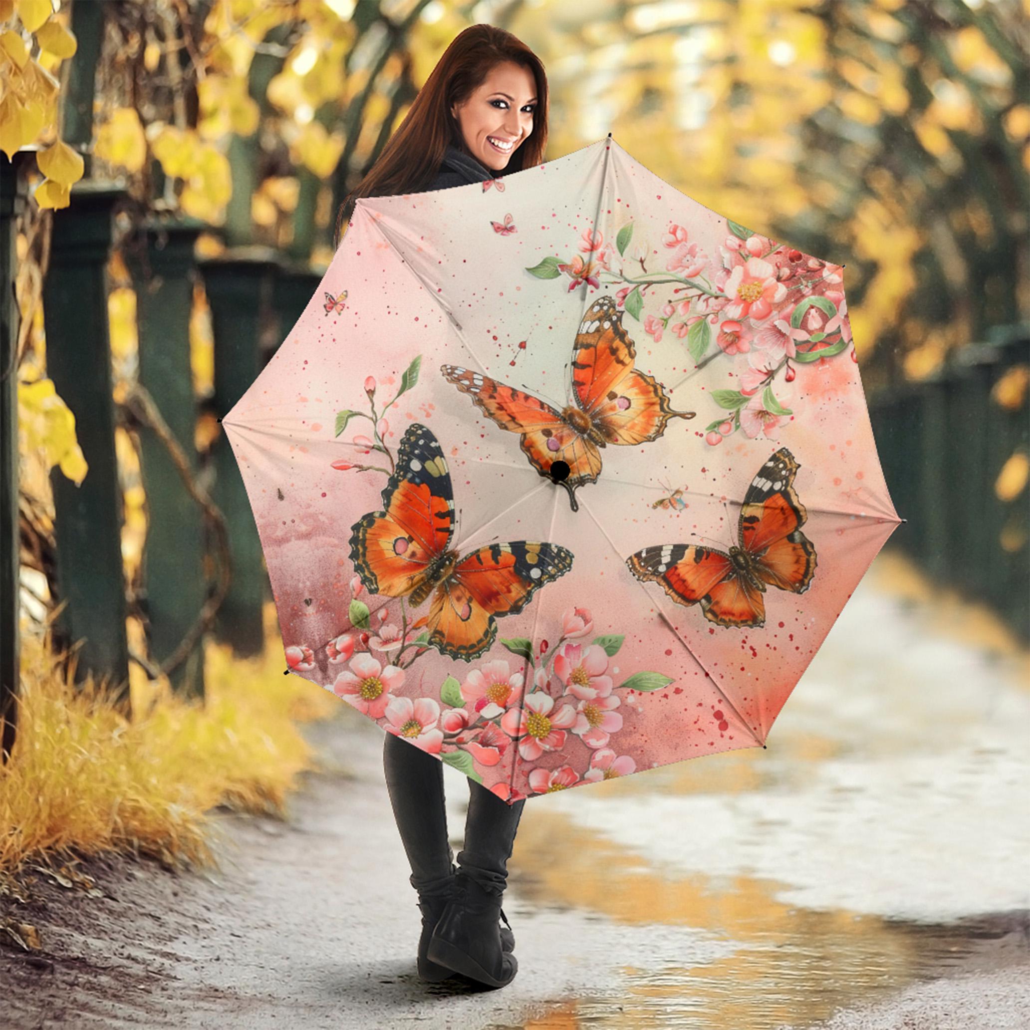 Parapluie Automatique Verre Teinté - 100x54 Cm, Protection UV, Coupe-vent, Métal/ABS, Pliable