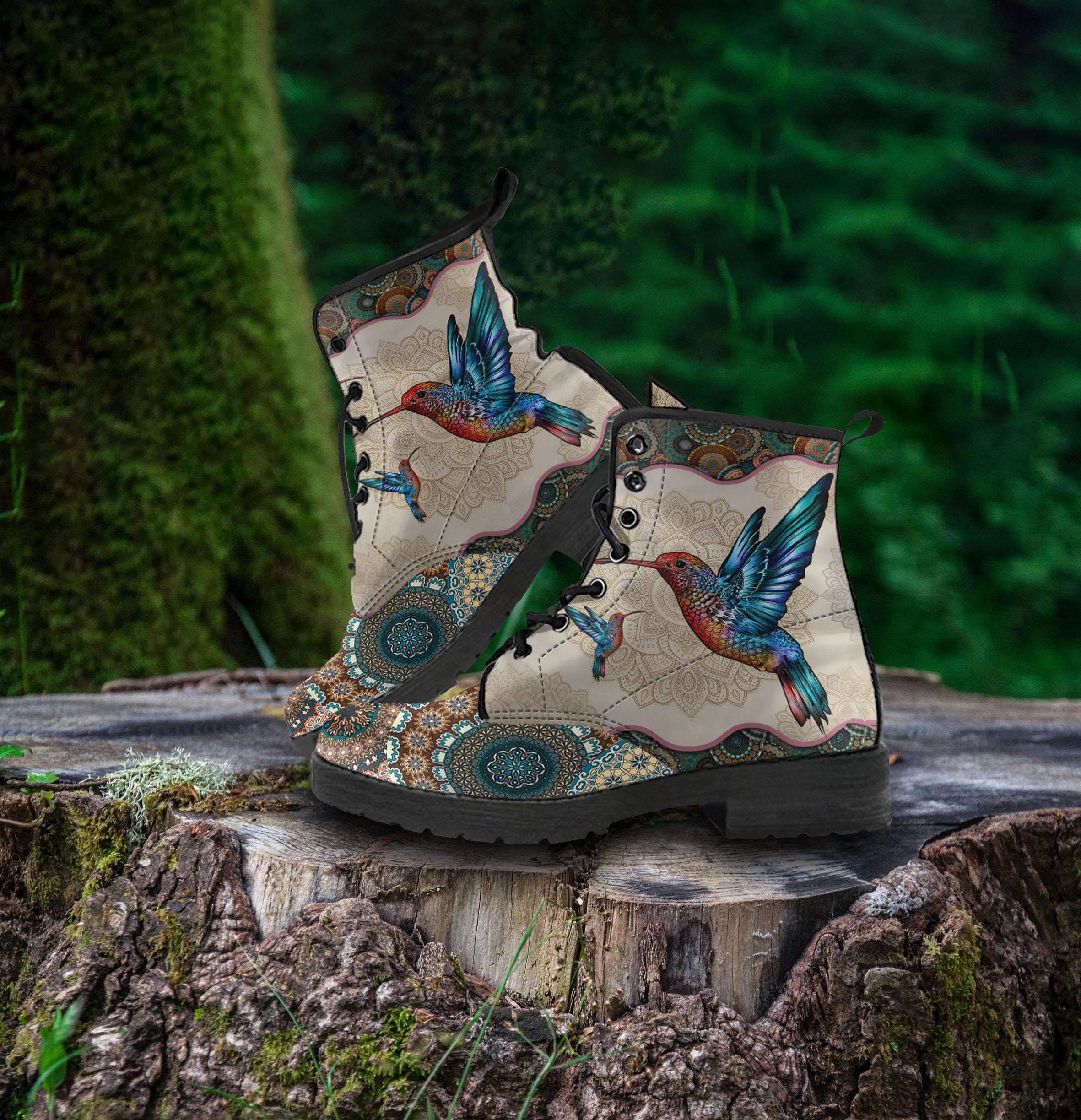 Hummingbird Vintage Mandala Women