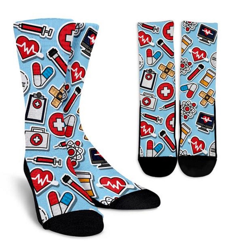 Mens Sock Custom Printed Socks Cool Socks Crew Socks Womens Socks Crazy Socks Nursing Socks Personalized Socks Socks Animal Prints
