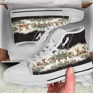 Zapatos altos de Alicia en el País de las Maravillas, regalos de cumpleaños para fans de Alicia, zapatos góticos casuales con corbata personalizados.
