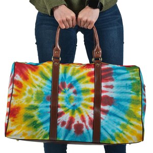 Tie Dye Bandana Travel Large Bag, Mother&#39;s Day Gifts for idea Weekender Bag Custom Coloful Bag