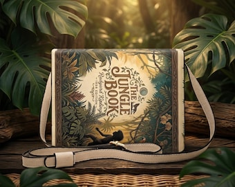 The Jungle Book — Rudyard Kipling 1894 Book-shaped Crossbody Bag